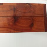 1970 vintage walnut branding cigar box