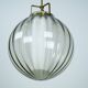 Mid-Century Murano Smoked Glass Chandelier with Opaline Diffuser, Italy '50