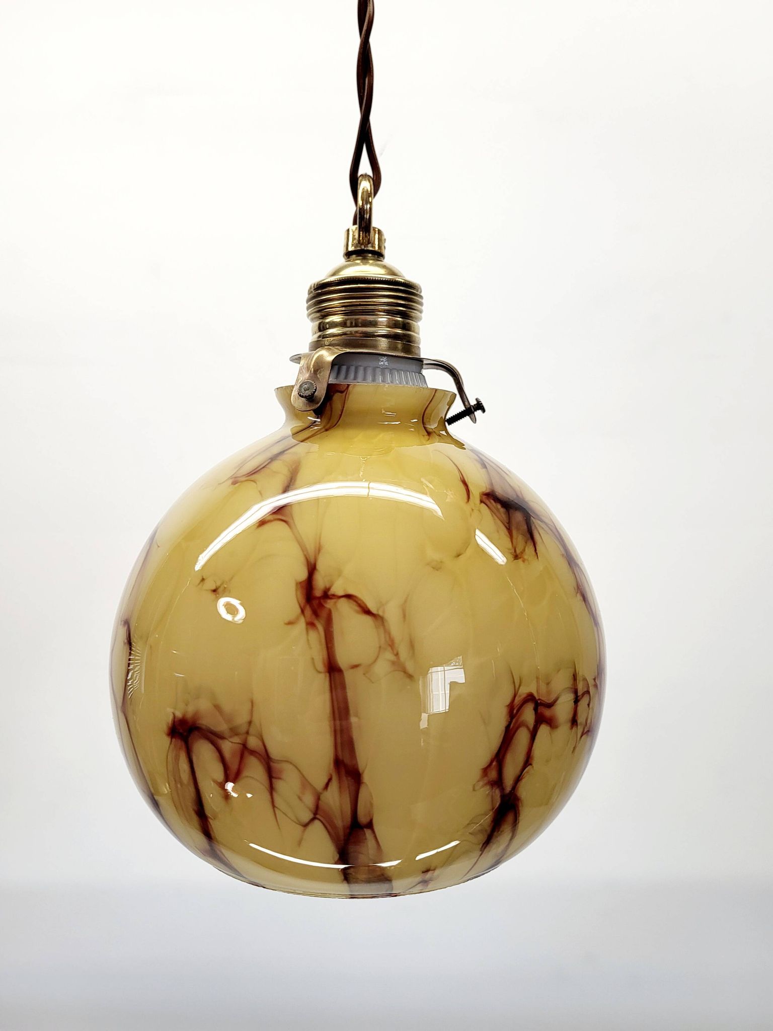 Art Deco lamp in opaline glaze Verreries de Scailmont Henri Heemskerk Belgium