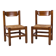 Pair of Beech and Rope Dining Chairs — in the Style Magistretti/Michelucci