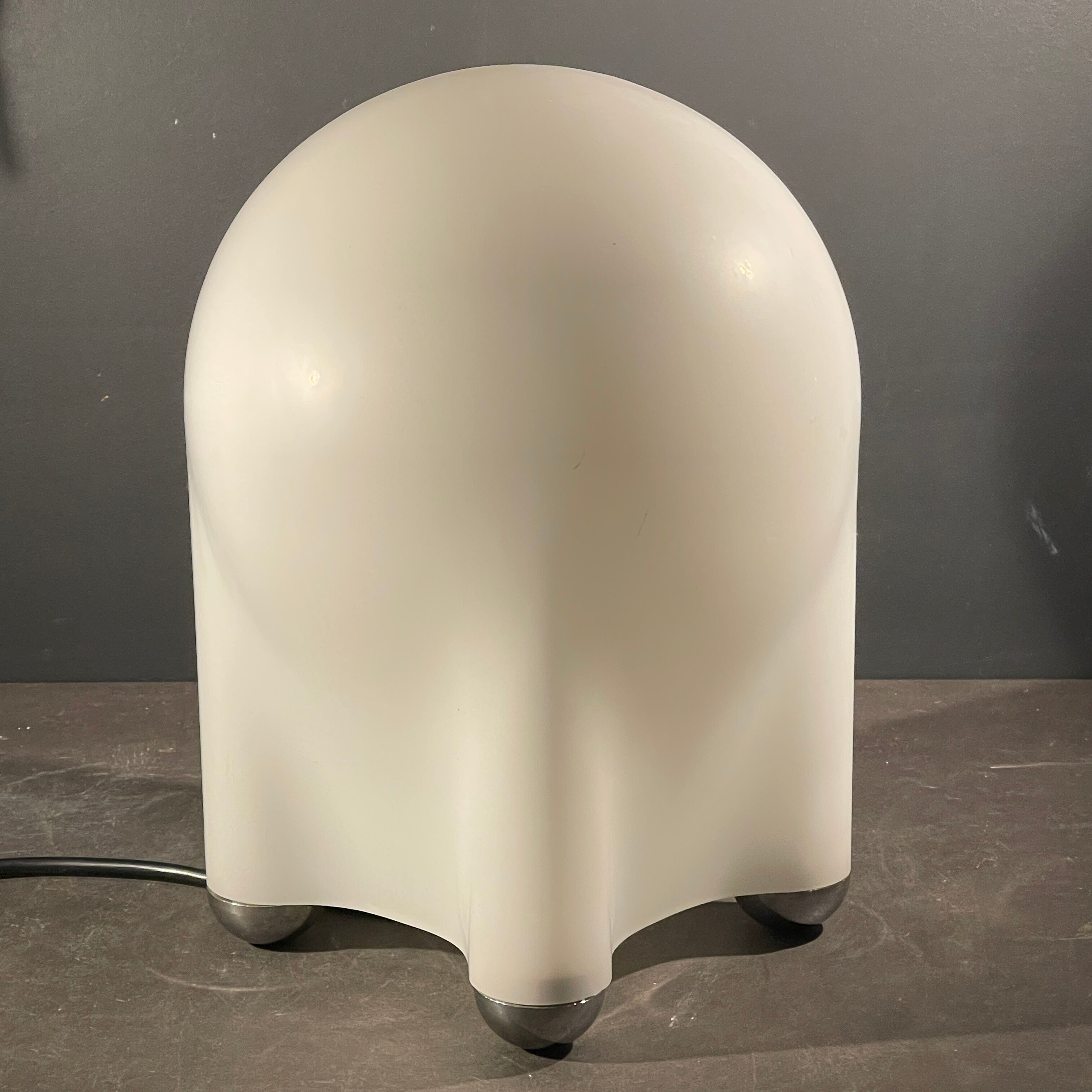 Giotto Stoppino for Tronconi in 1976, Table Lamp "Drop" in Opaline Lined Glass