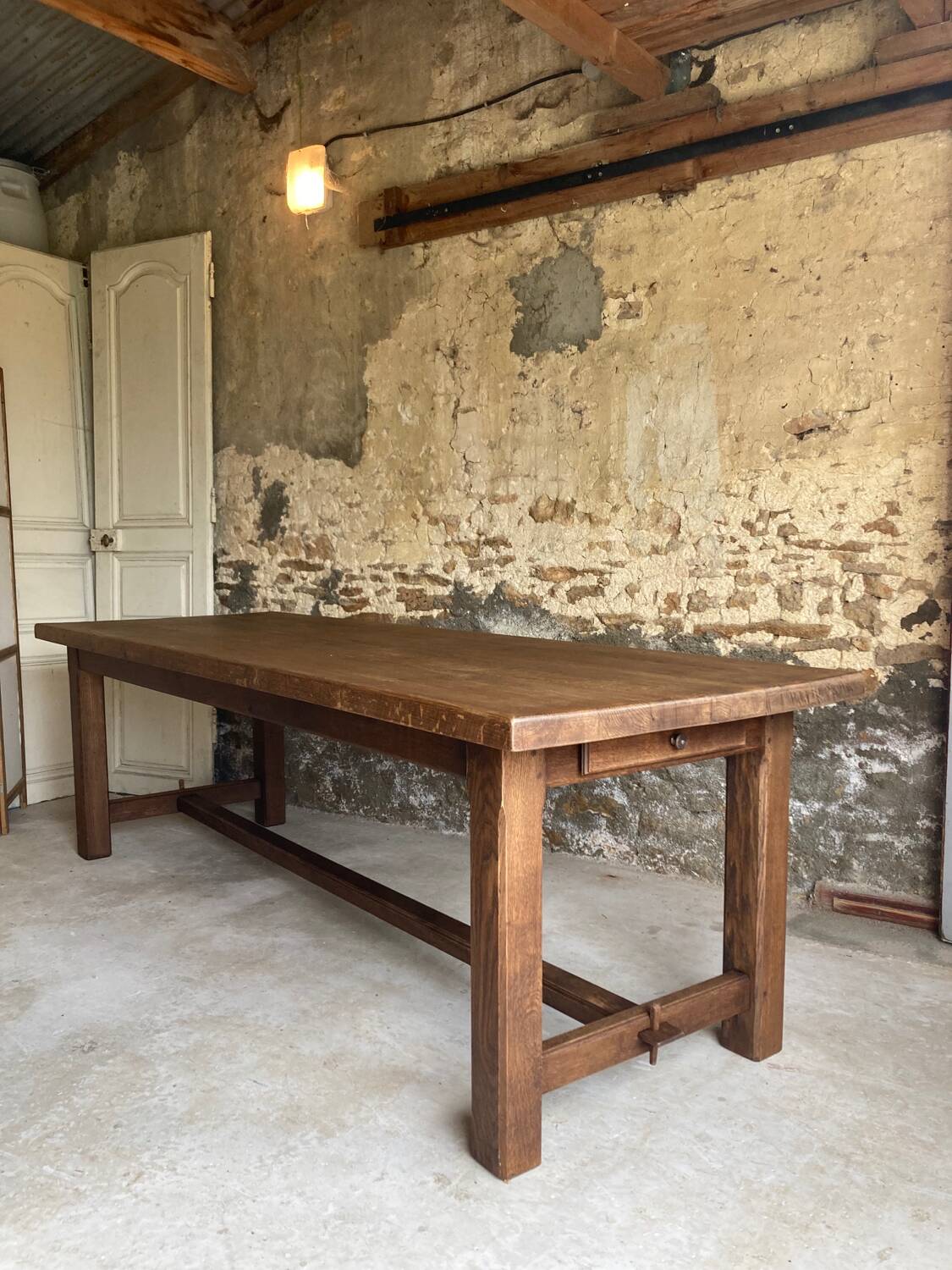 XXL farmhouse table in solid oak