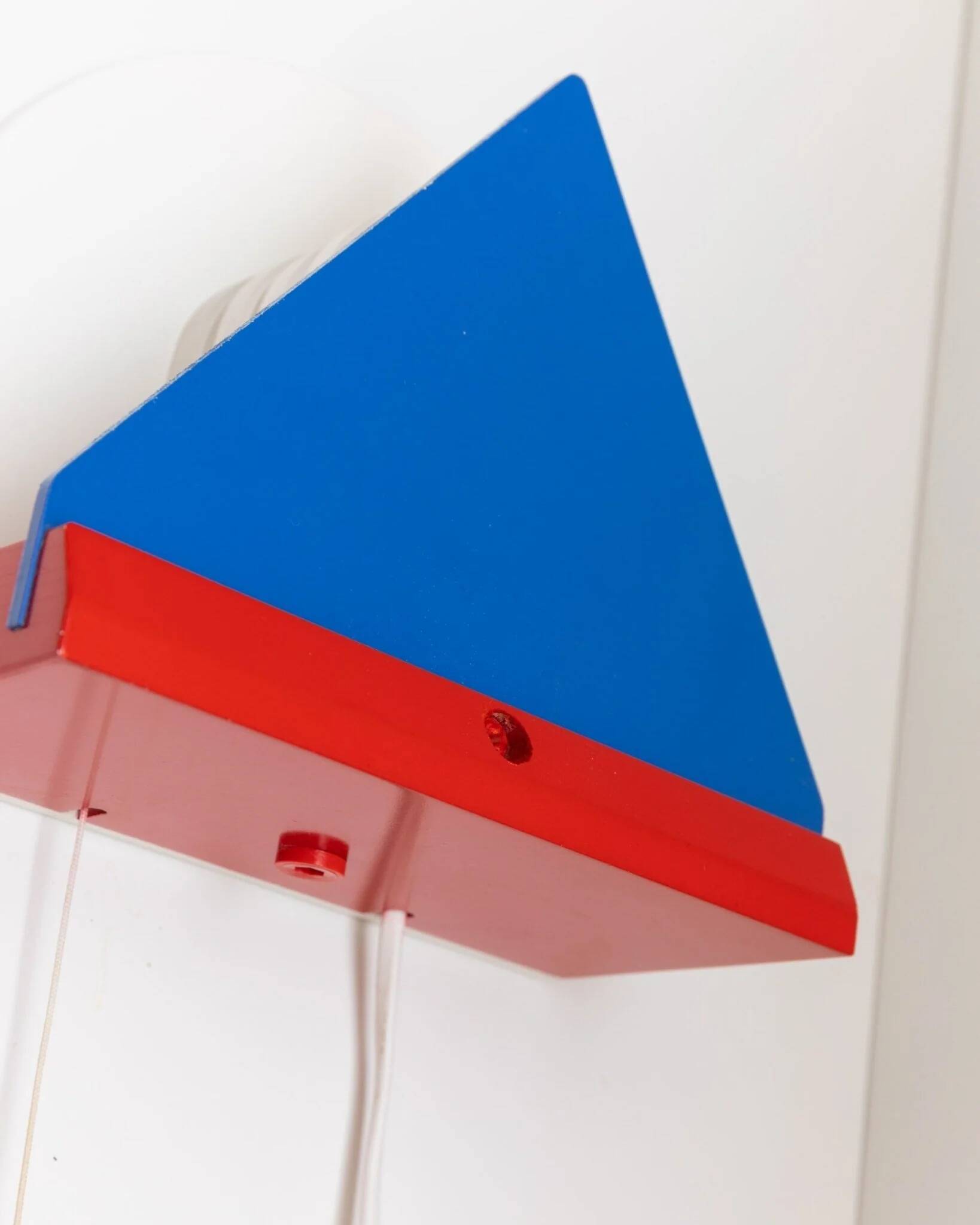 Set de lampes murales Stoja multicolores de style Memphis en métal peint par IKEA x Sottsass, années 1980.
