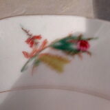 White porcelain &  flowers compotier