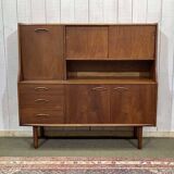 Buffet bar en teck anglais des années 70