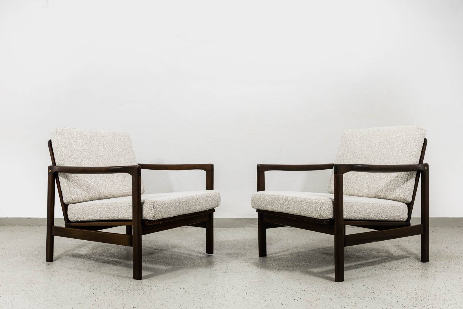 Mid Century Armchairs By Zenon Bączyk, 1960's, Set Of 2