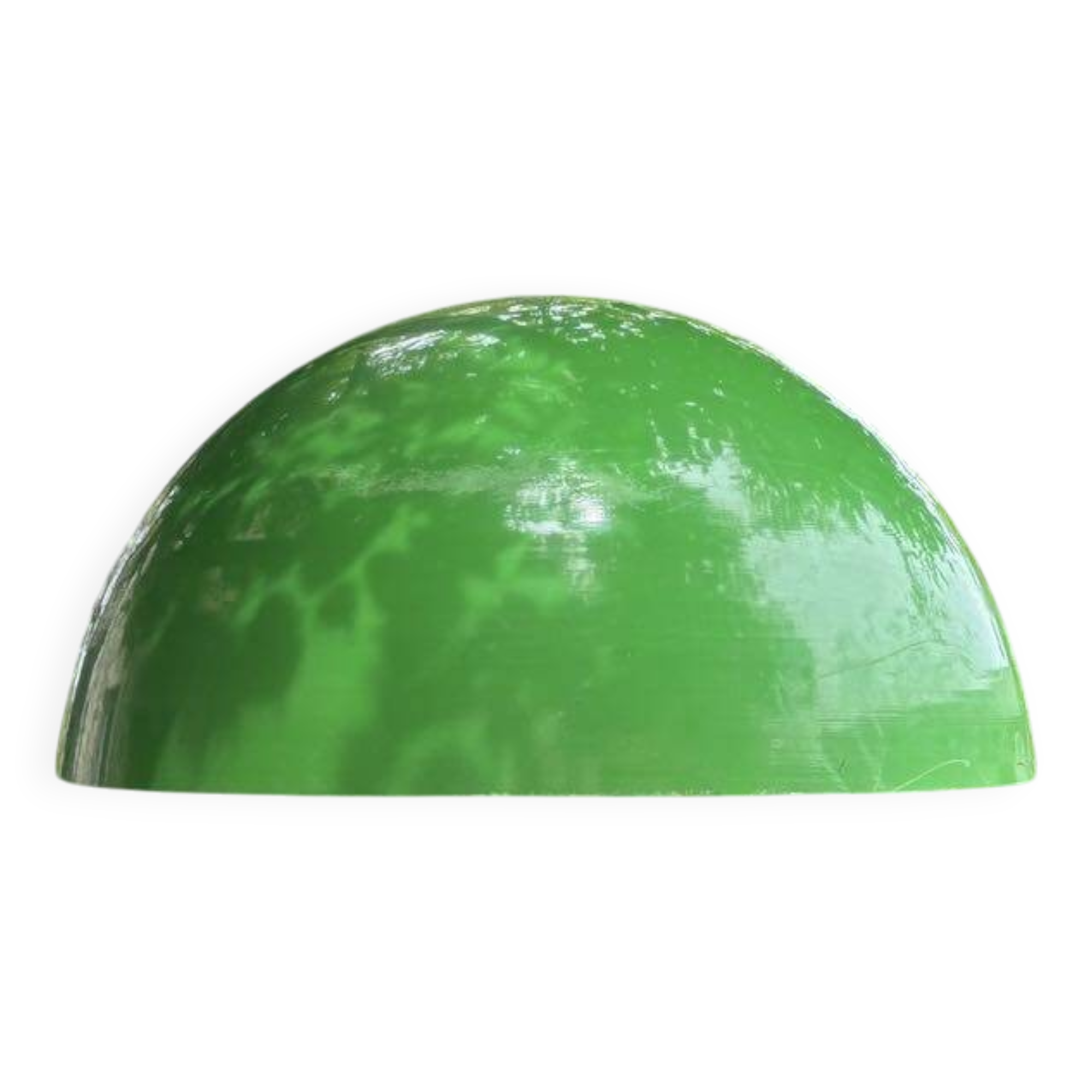 Green metal industrial pendant light