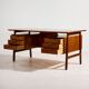 Model 75 rosewood desk by Gunni Omann for Omann Jun Møbelfabrik