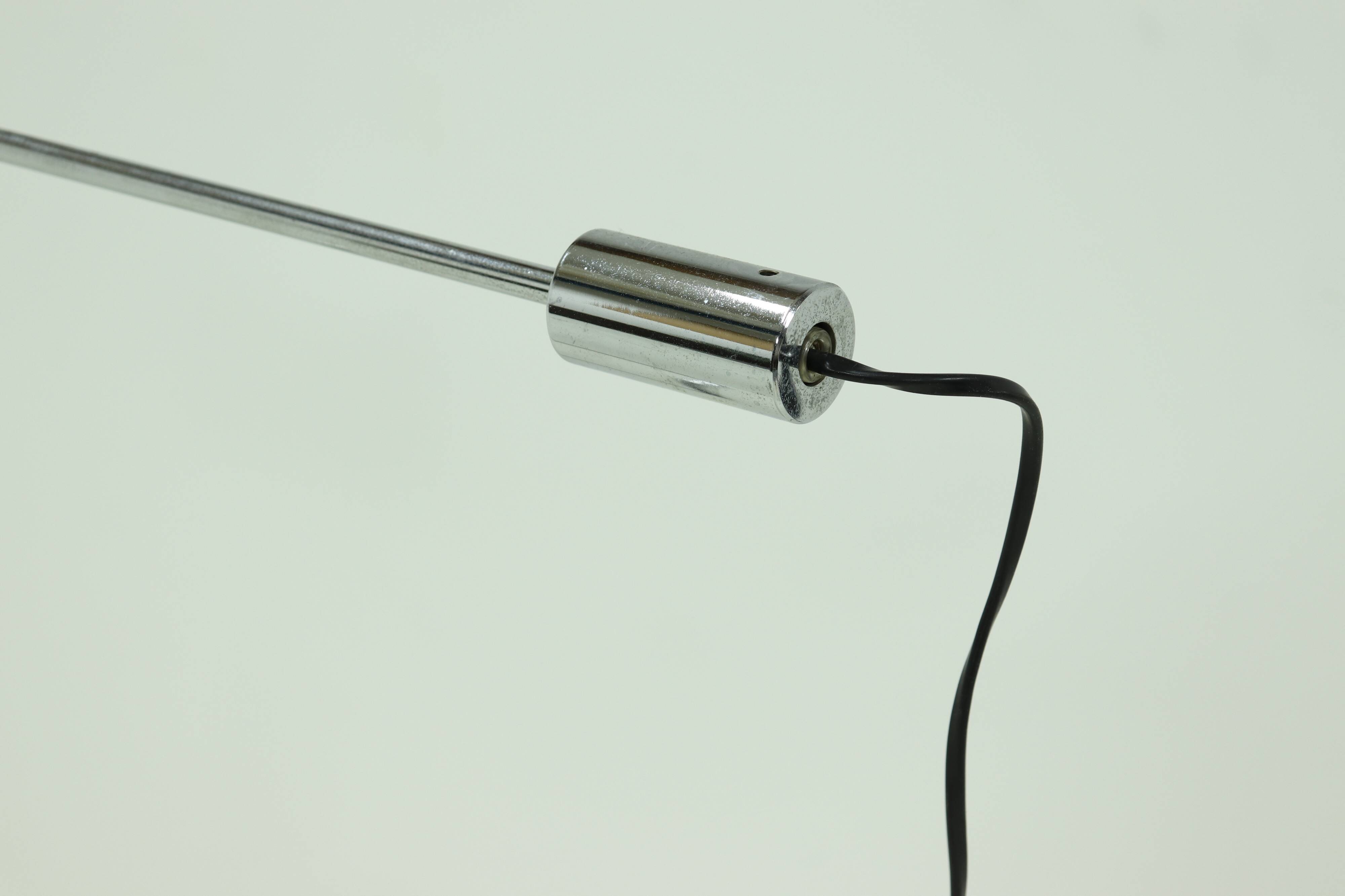 Lampe à contrepoids en acier chromé par Abo Randers Danemark 1970