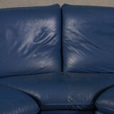 Nicoletti Salotti post-modern leather sofa, Italy 1980’s