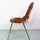 2 chaises d'appoint en cuir originales, 1960