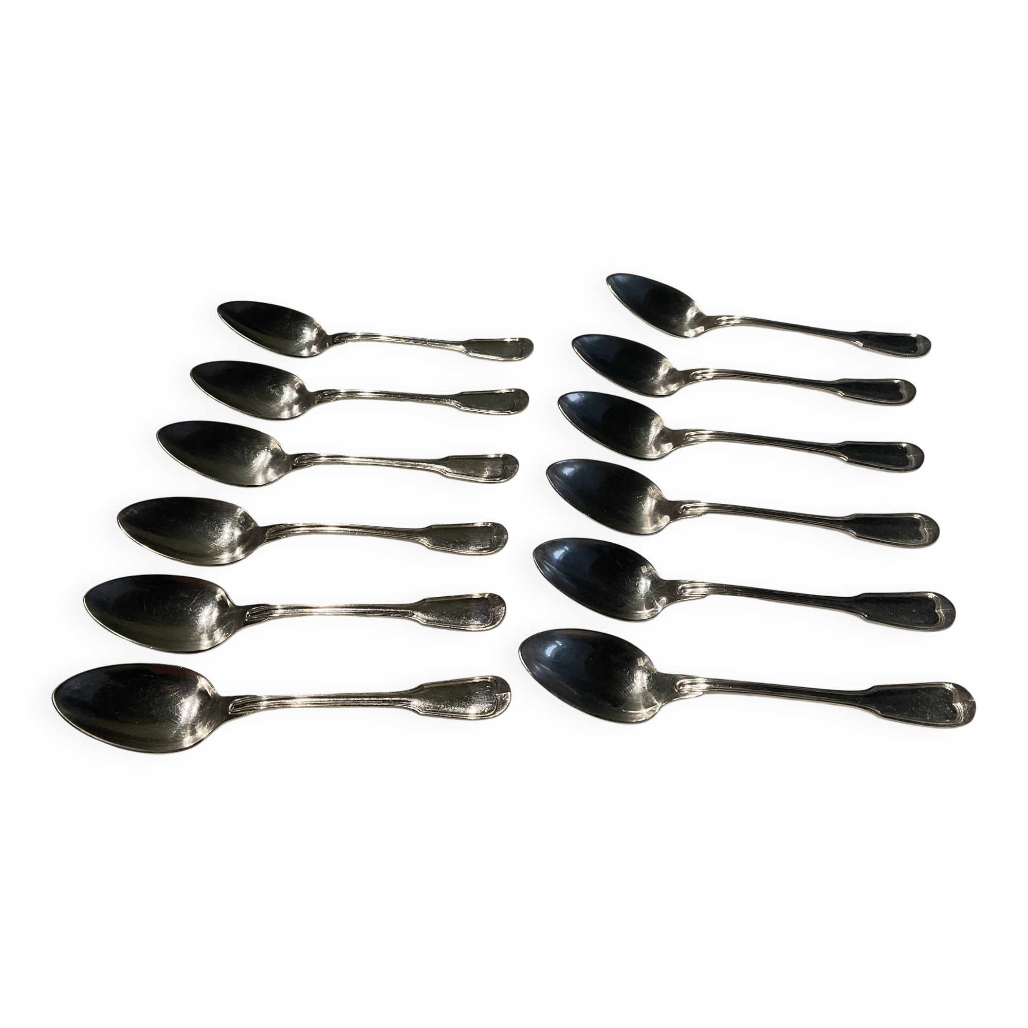 12 Soup Spoons. Silver Plated. Félix Frères