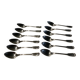 12 soup spoons. Silver-plated. Félix brothers.