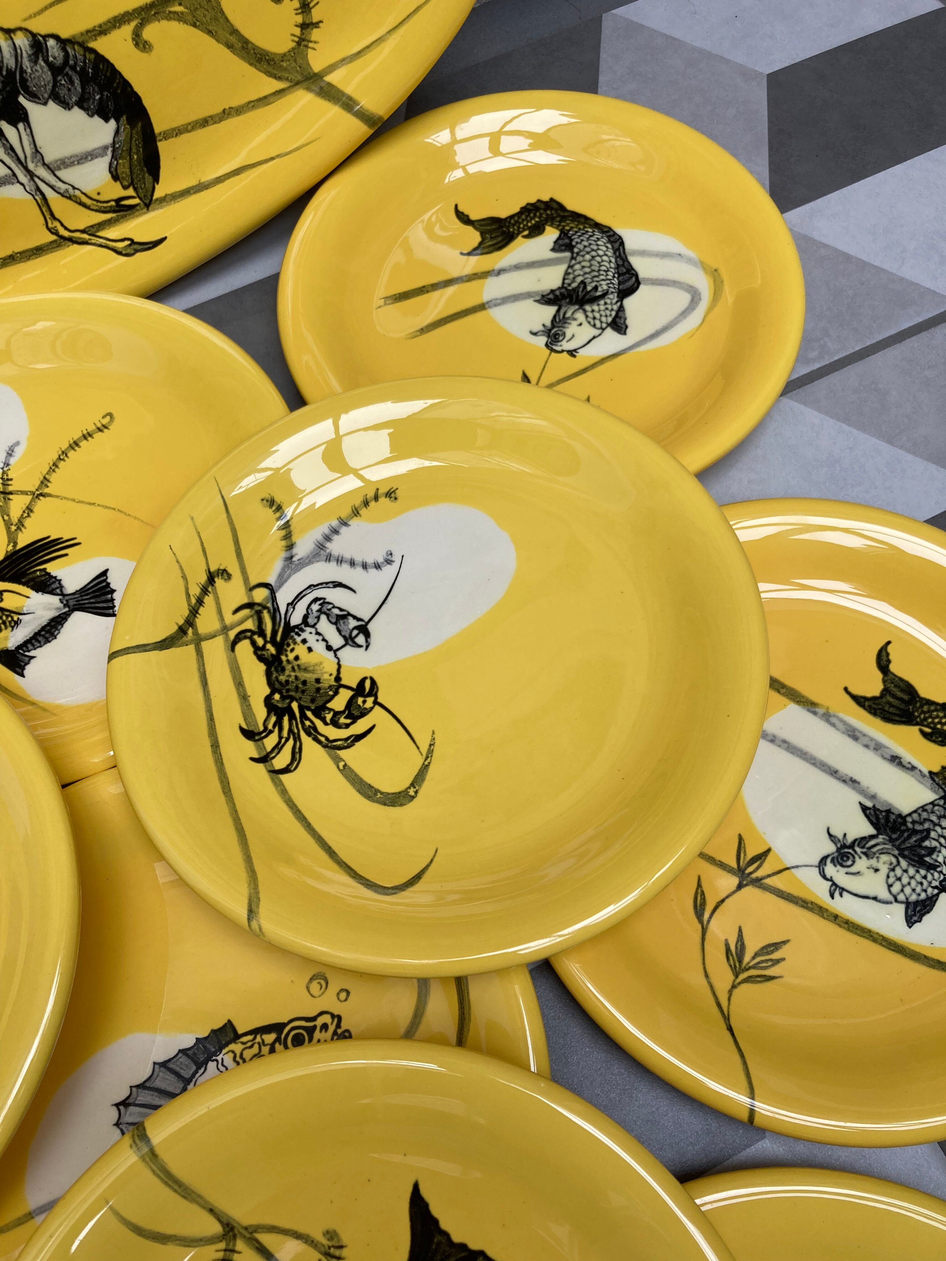 12-piece fish set from Manufacture Sainte Radegonde