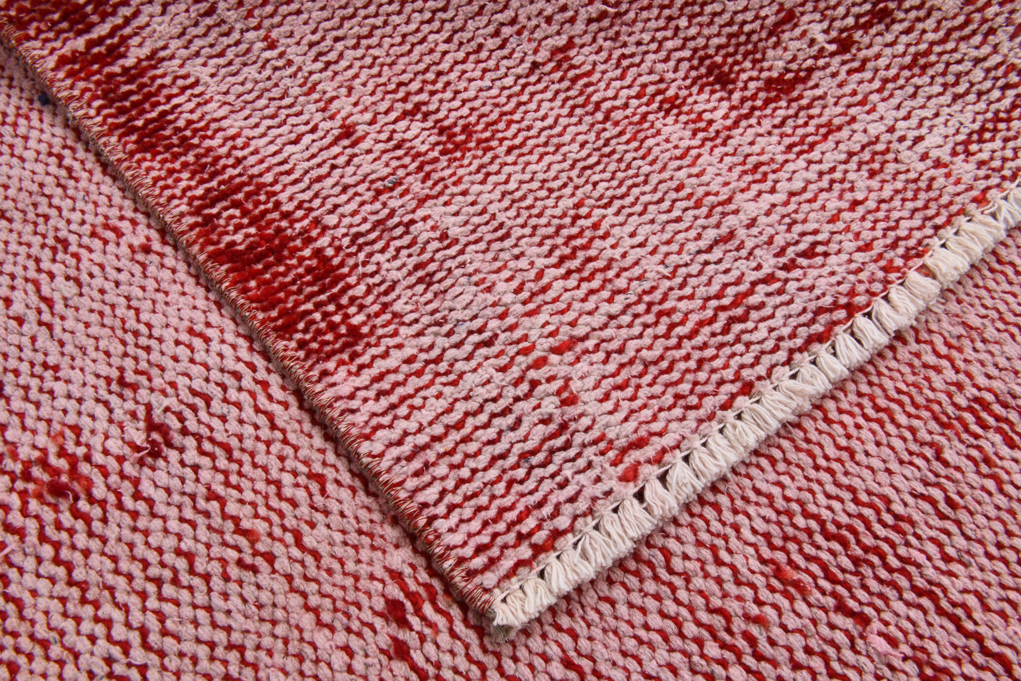 Pale red modern vintage rug