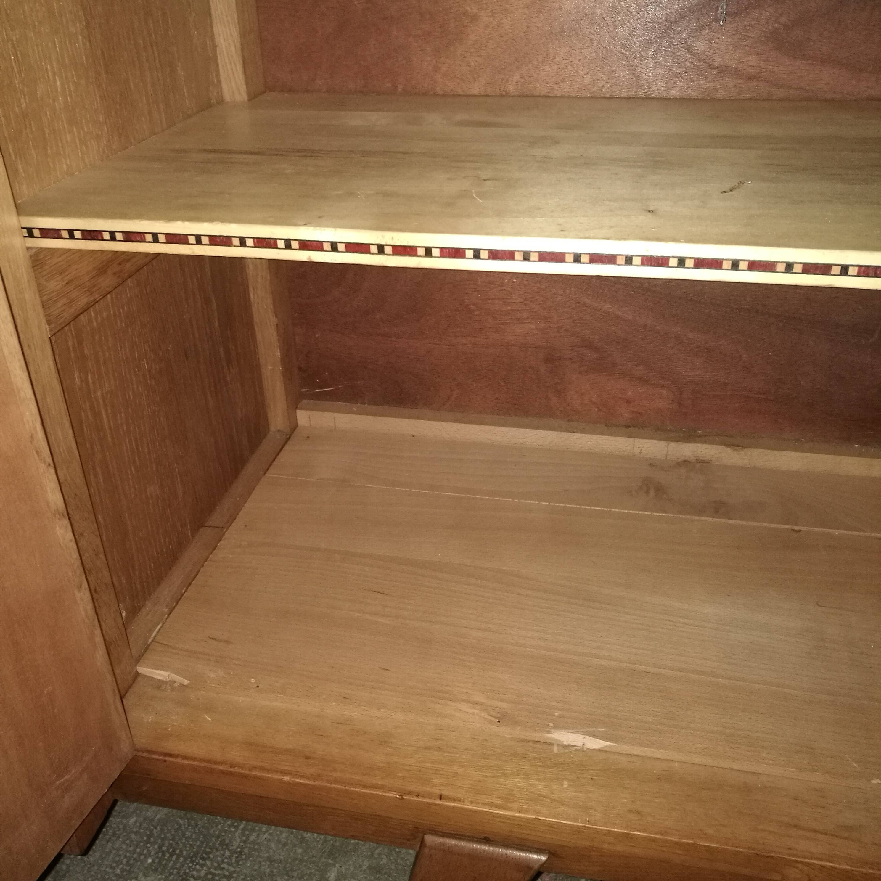 Large vintage sideboard 1950 compass feet