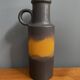 vase marron et orange Allemagne de l'Ouest Scheurich modèle 401-28 années 1970