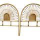 Set of 3 rattan headboards, France 60s