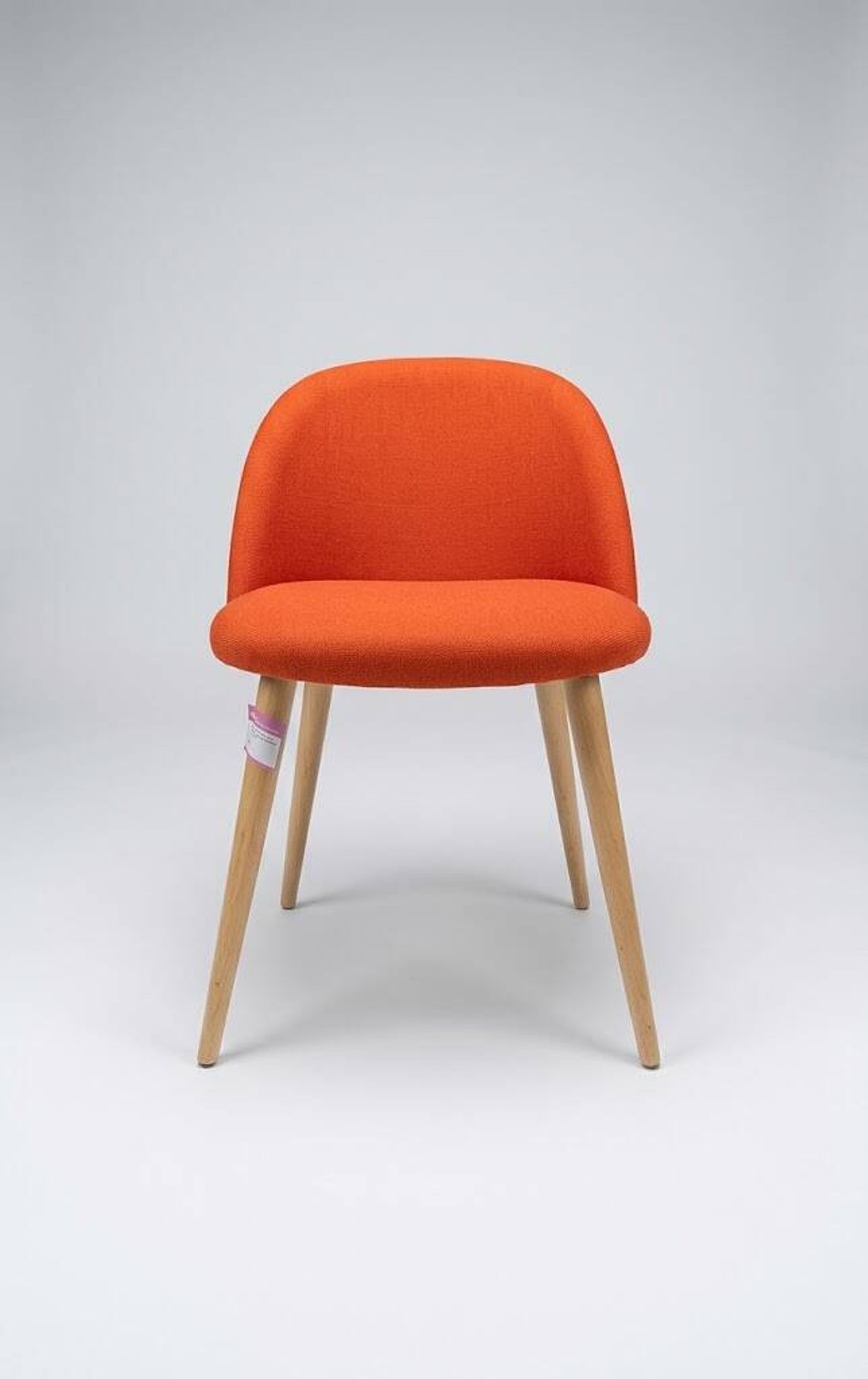 Chaise Tissu Rouge Pieds Bois