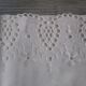 Antique embroidered cotton children's pillowcase: 55x41cm