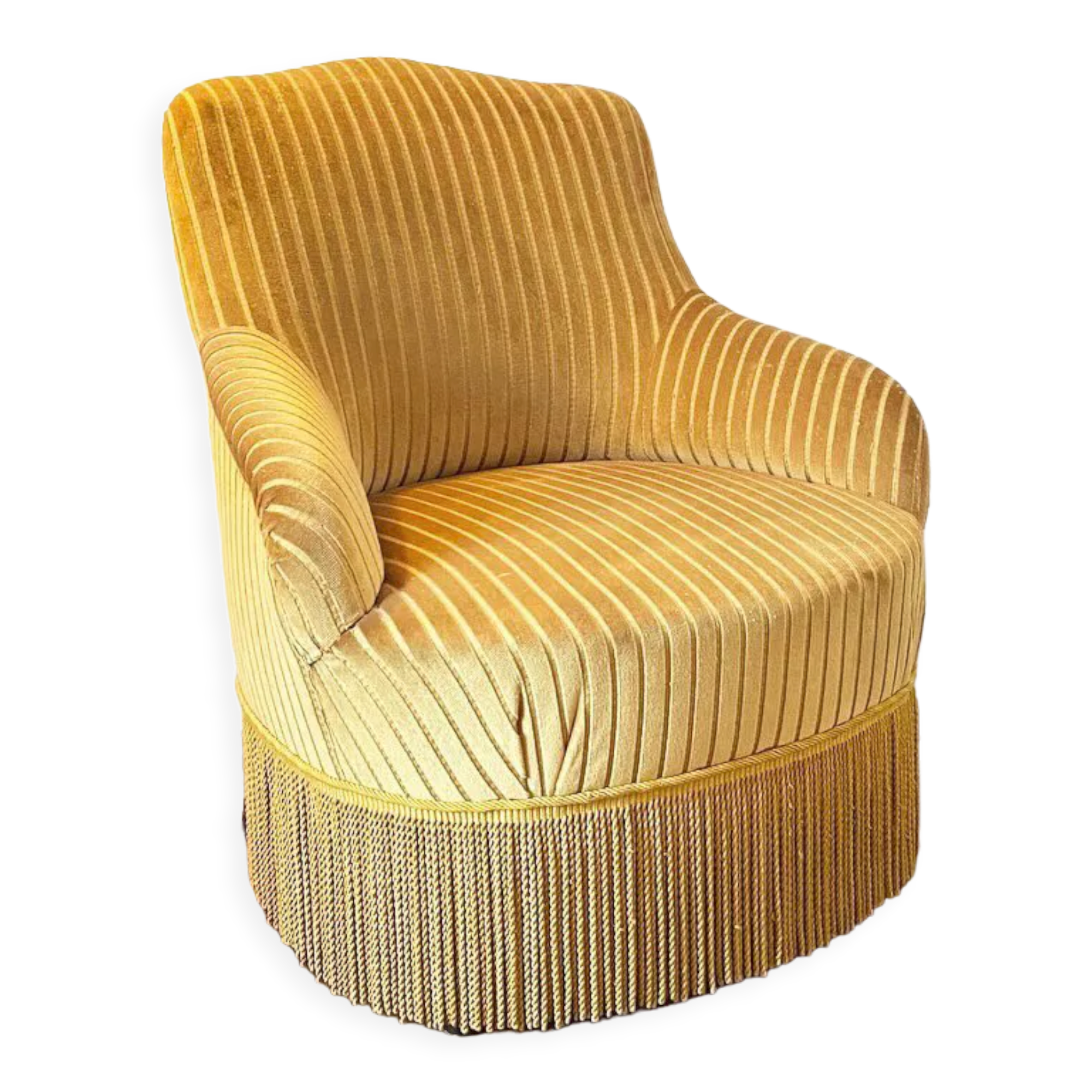 Ochre toad armchair