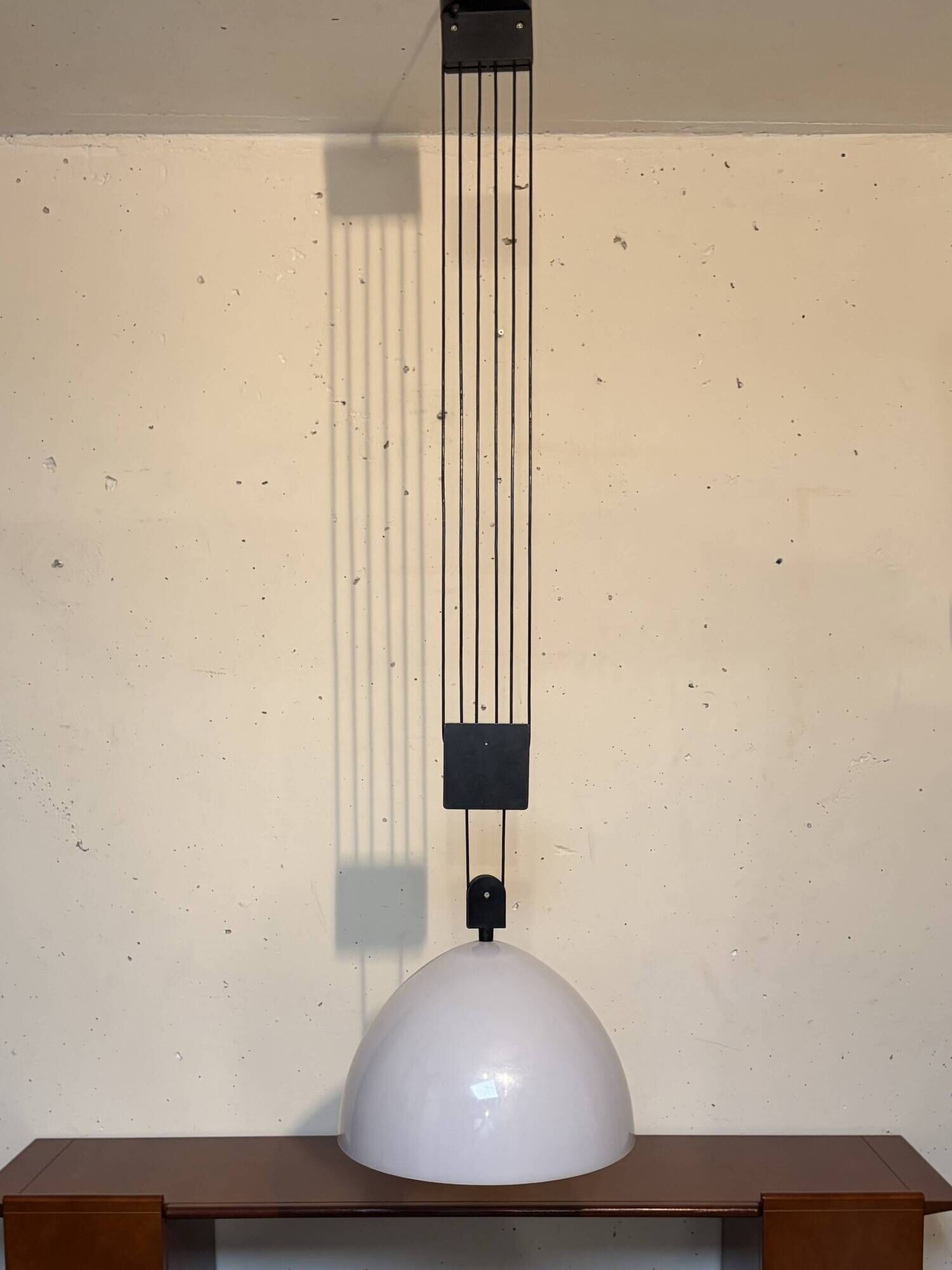 Suspension Elio Martinelli, Mod. 1863 Saliscendi, Martinelli Luce 1976