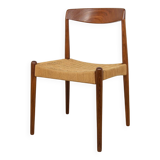 Chaise de salle à manger en teck du milieu du siècle, Danemark, années 1960