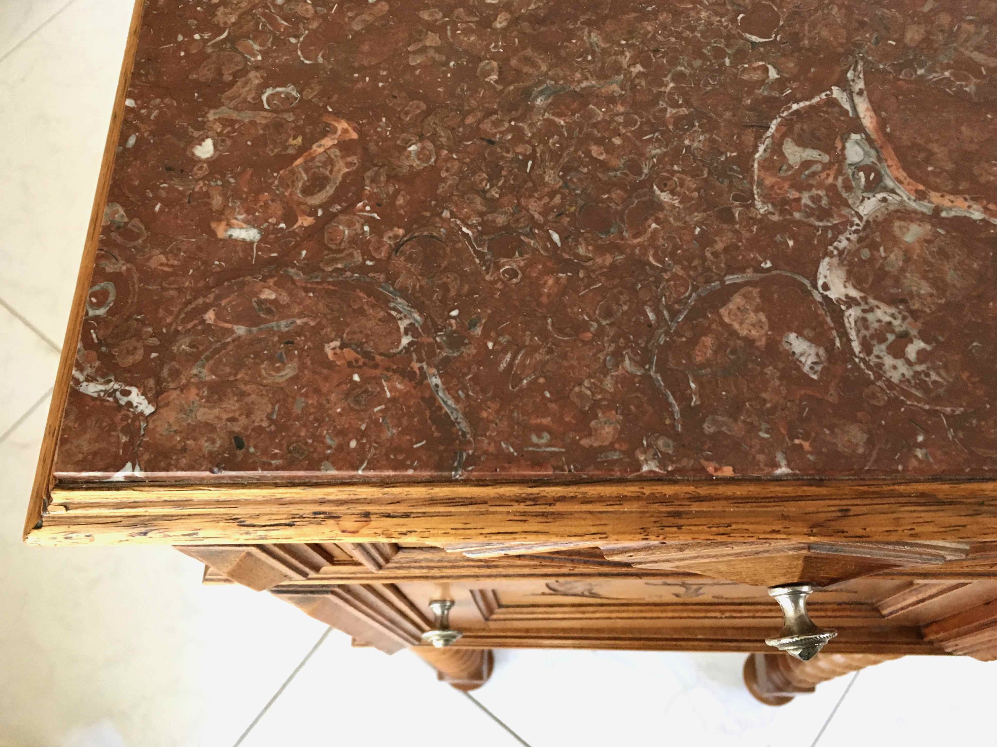 Table de nuit ancienne meuble d’appoint