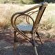 Ensemble de 6 fauteuils bistrot de terrasse en rotin type "parisienne".