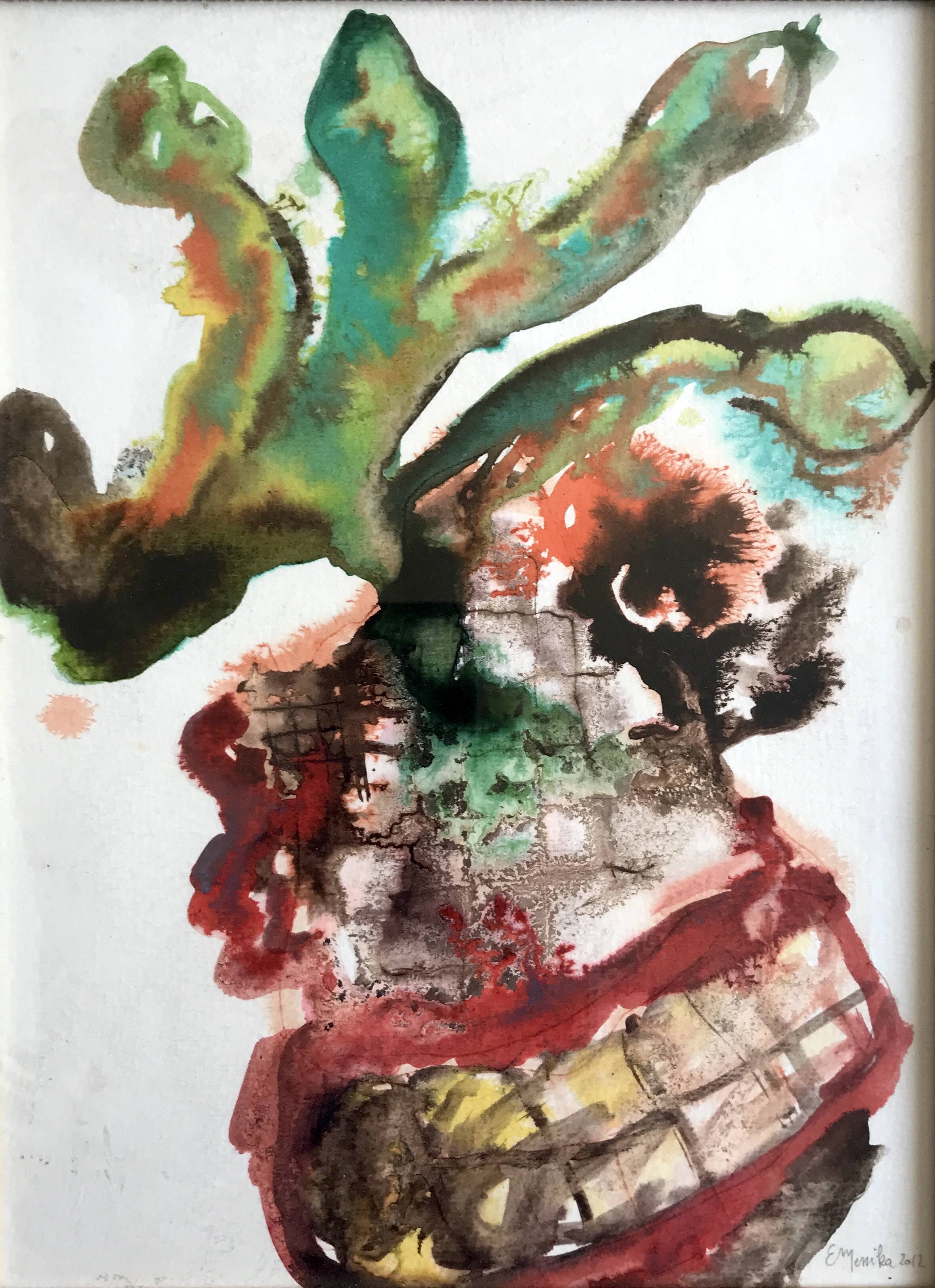 Emmanuelle messika, untitled v, 2012. ink on paper signed in pencil