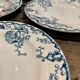 Lot of 8 plates KG Lunéville model Fontainebleau