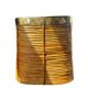Rattan & Brass Wastepaper Basket | Italy 1970s