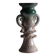 Scalloped ceramic vase candle holder | Latvia | 1970s