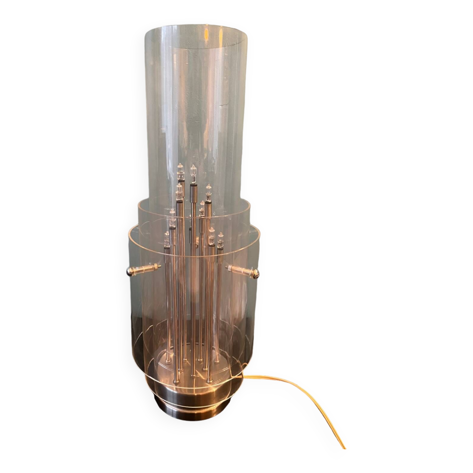 IKEA Stöllet Lucite Table Lamp Modern Design 20"