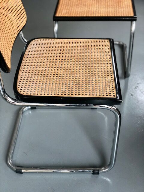 Pair of chairs Cesca B32 Marcel Breuer