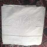 Mixed-race sheet with JPG monogram.