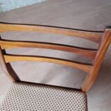 6 chaises teck de Meredew furniture vintage scandinave 1960