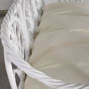 Salon en rotin blanchi