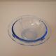 Set of 6 blue glass ramekins