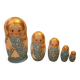 Matryoshka pyrography dolls