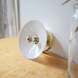 Smooth opaline wall light