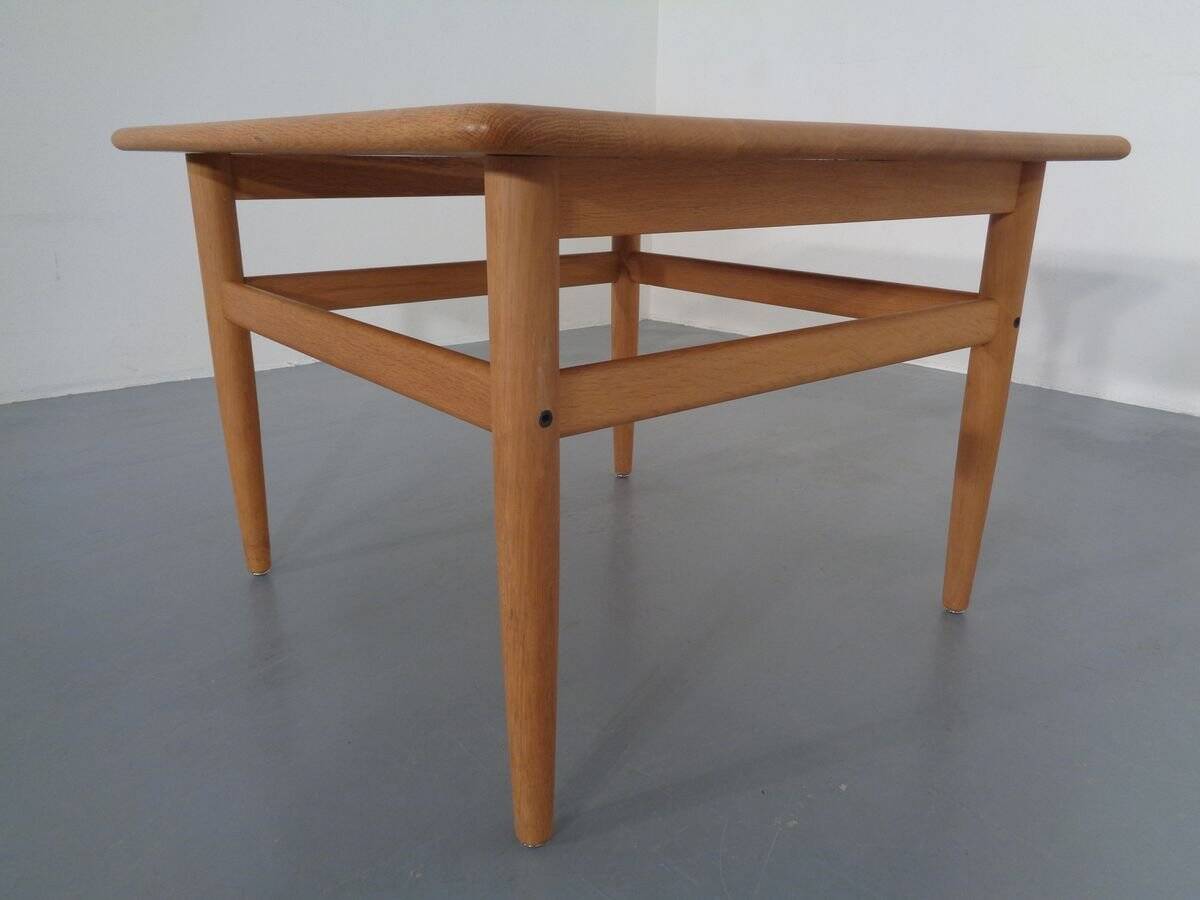 Danish Oak Sofa Table by Niels Bach, 1960s