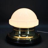 1920s Secession Brass and Glass Table lamp, Czechoslovakia