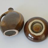Mid Century Modern Ceramic Set: Handmade Vase & Ashtray, Yugoslavia