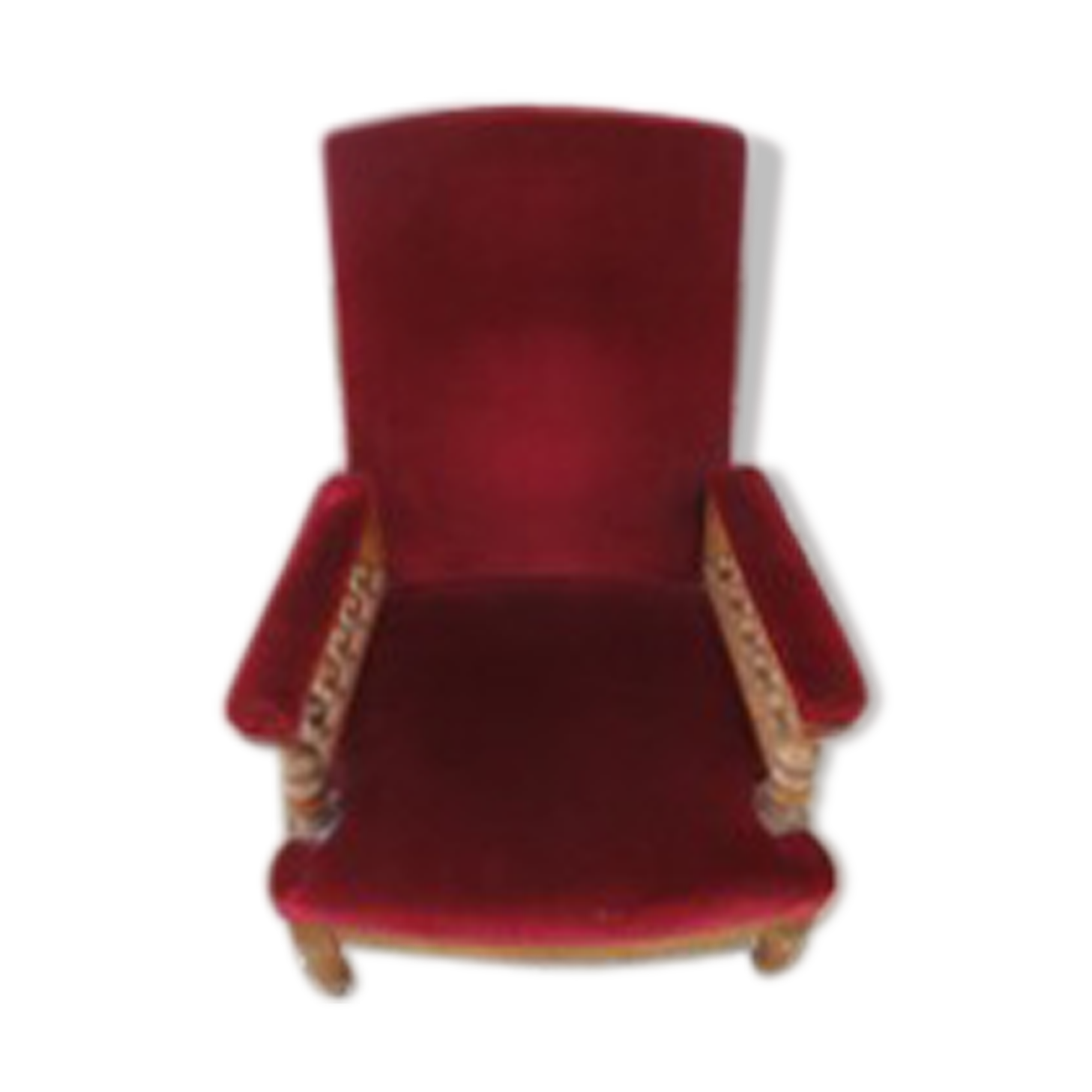 Church red velvet Chair