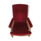 Church red velvet Chair