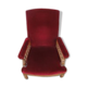 Fauteuil d'église velours rouge