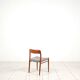 3 Niels Møller „Model 75“ teak dining chairs reupholstered