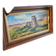 Framed oil painting - Landscape with castle ruins