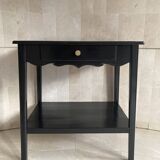 Black lacquered serving table